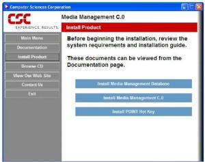 Installing Media Management Database