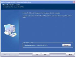 Installing Media Management Database